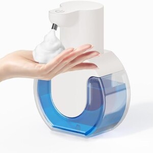 Automatic Soap Dispenser Touchless,Rechargeable Foaming Soap Dispenser,15oz/420ml Smart Hand Soap Dispensers,4-Level Adjustable,Wall Mount for Bathroom Kitchen Dish Soap,Hands-Free