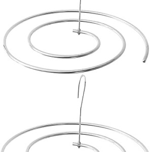 Pack of 2 Spiral Sheet Hanger, 304 Stainless Steel, Hangers Space Saving for Bedspreads Coverlets Mattresses Tablecloths Sofa Covers Blankets Shawls Scarfs Capes