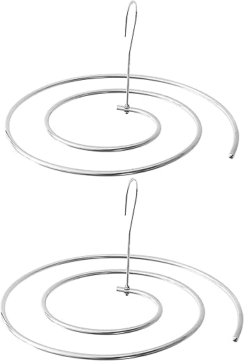 Pack of 2 Spiral Sheet Hanger, 304 Stainless Steel, Hangers Space Saving for Bedspreads Coverlets Mattresses Tablecloths Sofa Covers Blankets Shawls Scarfs Capes